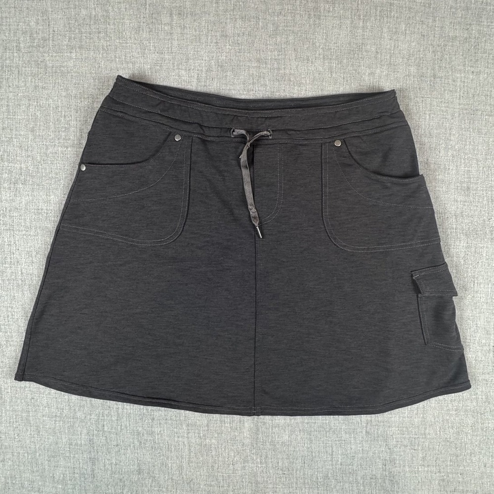 Kuhl Mova Skort Womens Medium Gray Cargo Built-In Shorts Hiking Travel Active